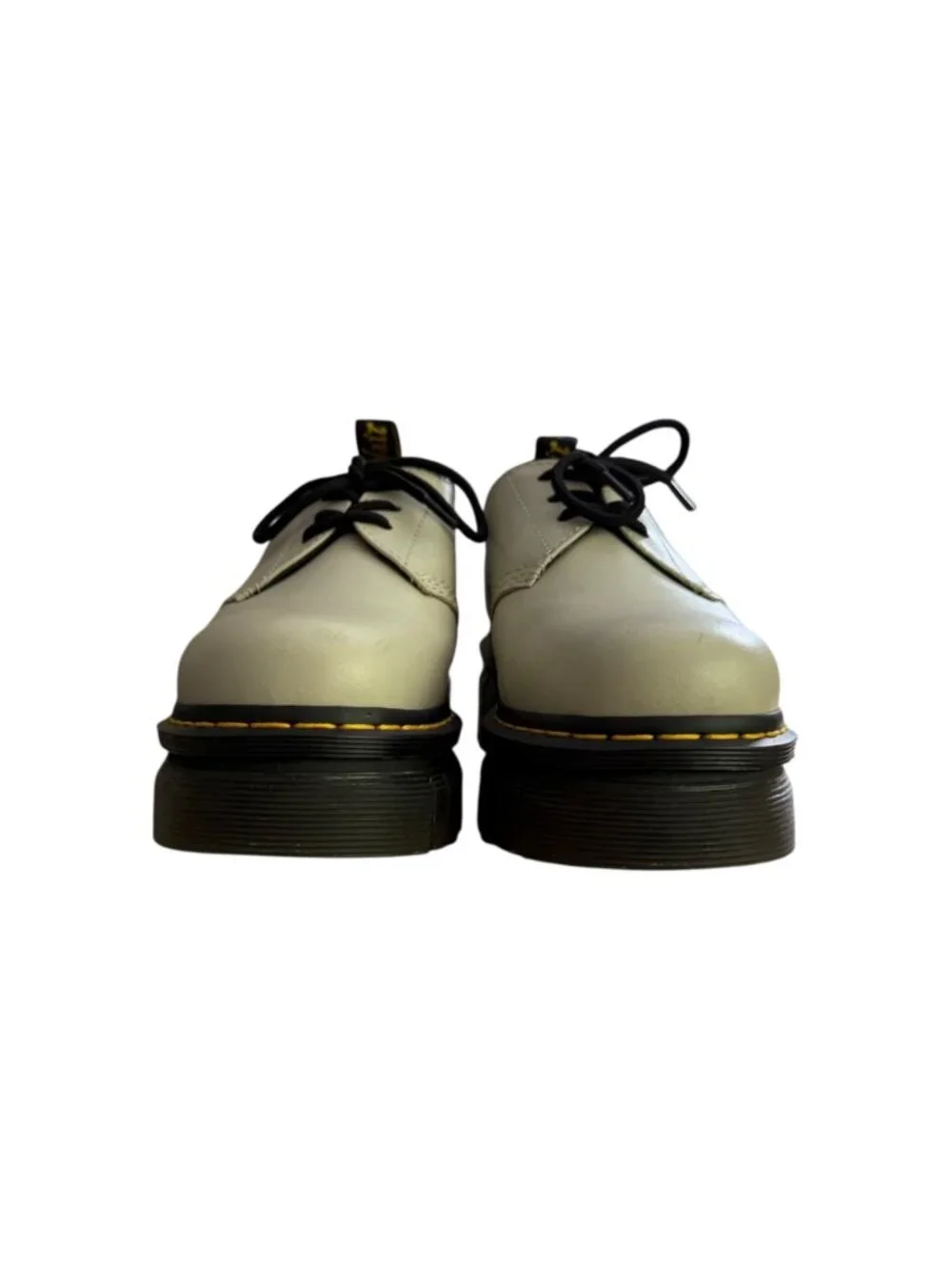 Dr Martens Goth Punk Cyber Audrick 3-Eye Lace Up Oxford Derby Shoes Taupe 8 EU39